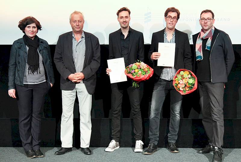 Jury, Förderer und Preisträger © DOK.fest - Micha Lang