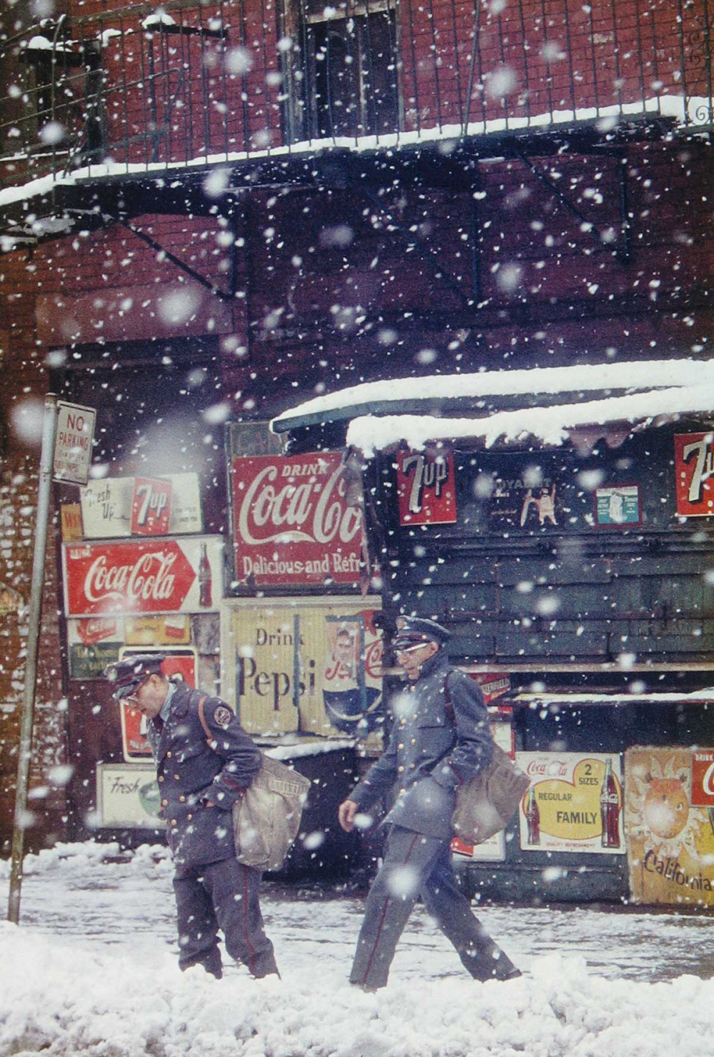Saul Leiter, Postmen, 1952, © Saul Leiter Foundation