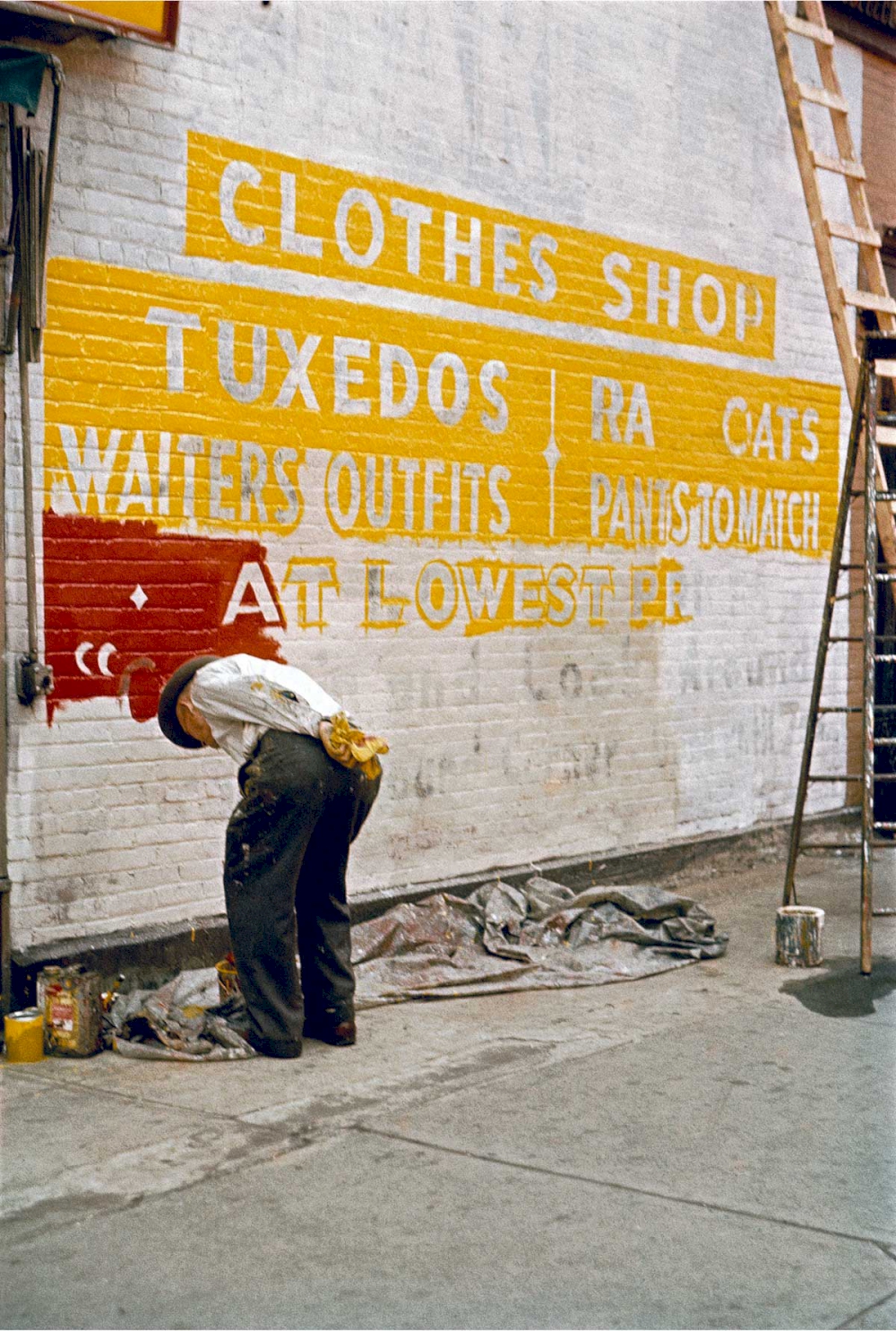 Saul Leiter, Sign Painter, 1954, © Saul Leiter Foundation