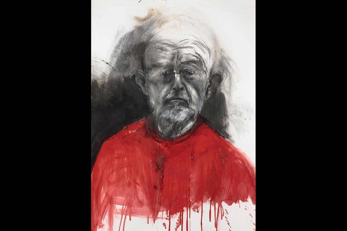 Jim Dine - Alter Reitersmann, 2008, Acryl und Pastell auf Papier, Albertina, Wien © 2018/19 Jim Dine | ARS, NY | Bildrecht, Wien