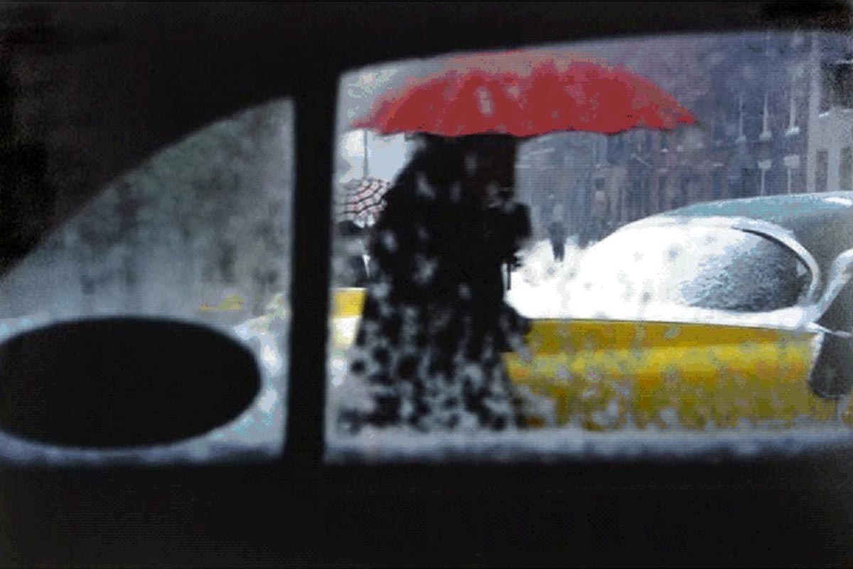 Saul Leiter, The Red Umbrella, New York City, 1959, © The Saul Leiter Foundation 2018/2019