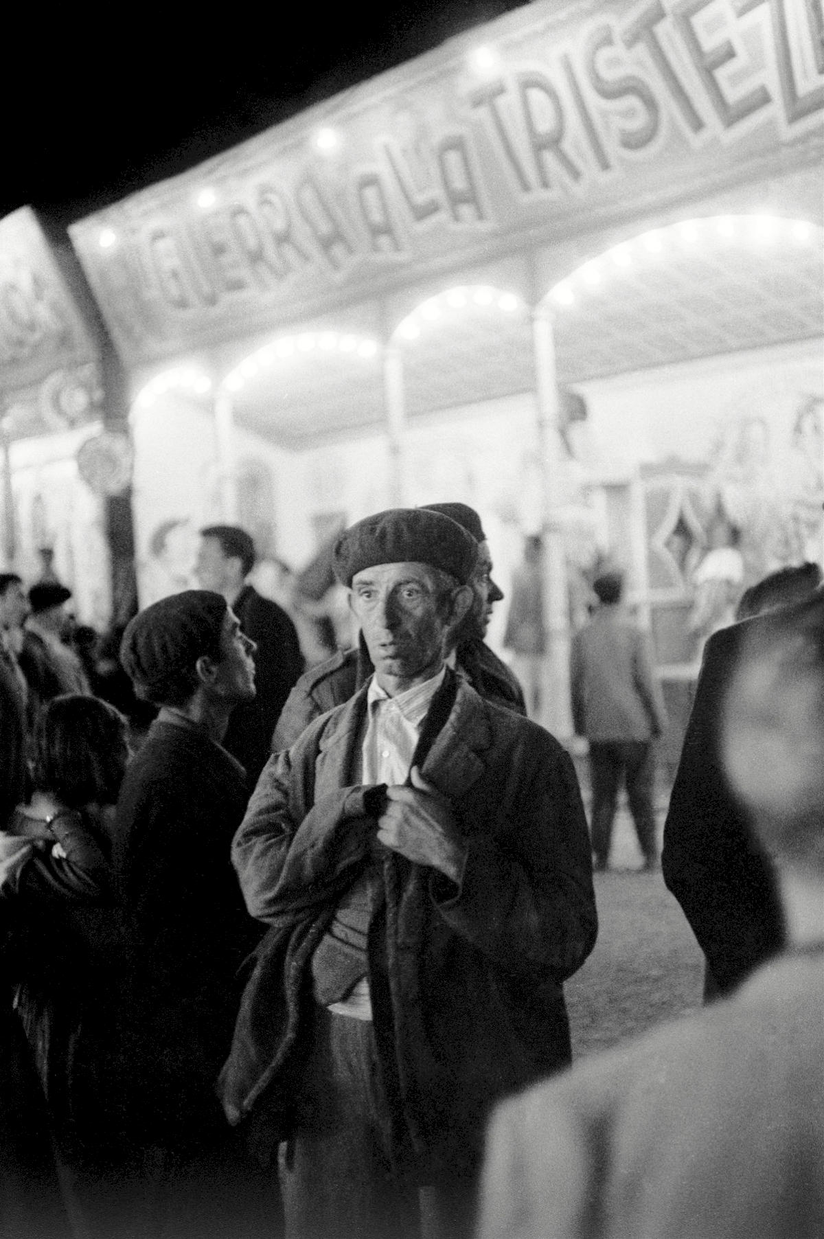 SPAIN. Pamplona. Fairground. During the festival of San Fermin. 1954. © Inge Morath / Magnum Photos / courtesy CLAIRbyKahn